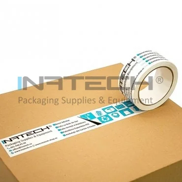 Персонализированная клейкая лента, длина 66 м, количество цветов 3 цвета, ширина 48 мм, тип печати Сэндвич, количество в упаковке 720 шт.