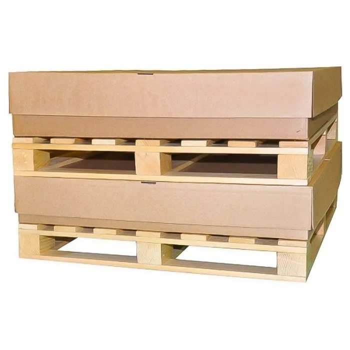 Kit Cutie Pe Palet Din Lemn Lungime 1740 mm, Latime 1140 mm, Inaltime 1280 mm, Culoare Natur, Tip Carton CO5-Kituri Carton