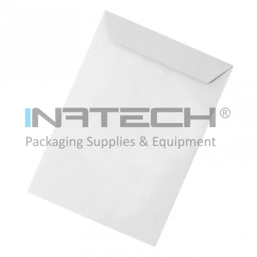 Конверт без окна, с влажным клеем, размеры 162 x 229 мм, белый цвет, тип C5, упаковка 500 шт./коробка