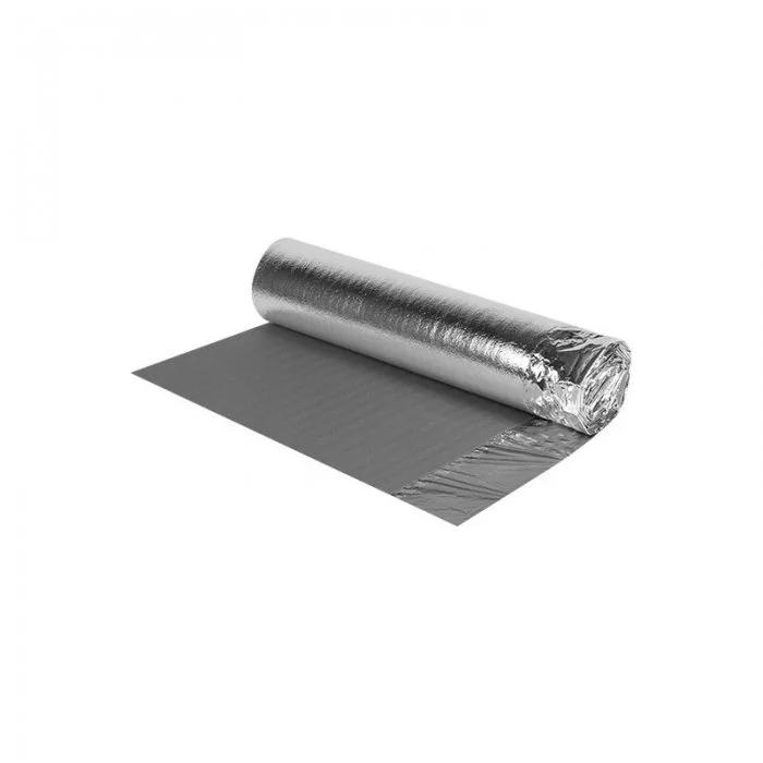 Folie Aluminizata Parchet Lungime 150 m, Latime 1000 mm, Grosime 2 mm, Culoare Negru-Folie Si Placa Polietilena Expandata PEE