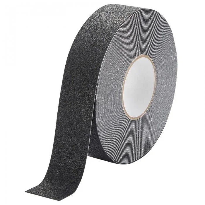 Banda Antialunecare Grosiera Lungime 18.3 m, Latime 100 mm, Culoare Negru, Tip Grosiera, Buc / Pachet 10-Benzi Adezive Antial...