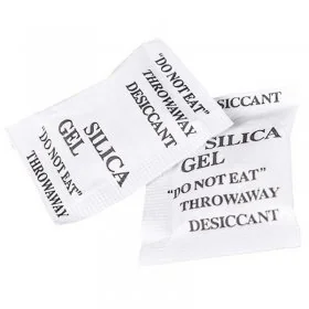 Silica Gel Desicant Dimensiune Sac 90 x 90 mm, Unitati Desicare 1/3, Greutate Plic 10g kg, Performanta Absorbtie Vapori 2 g, ...