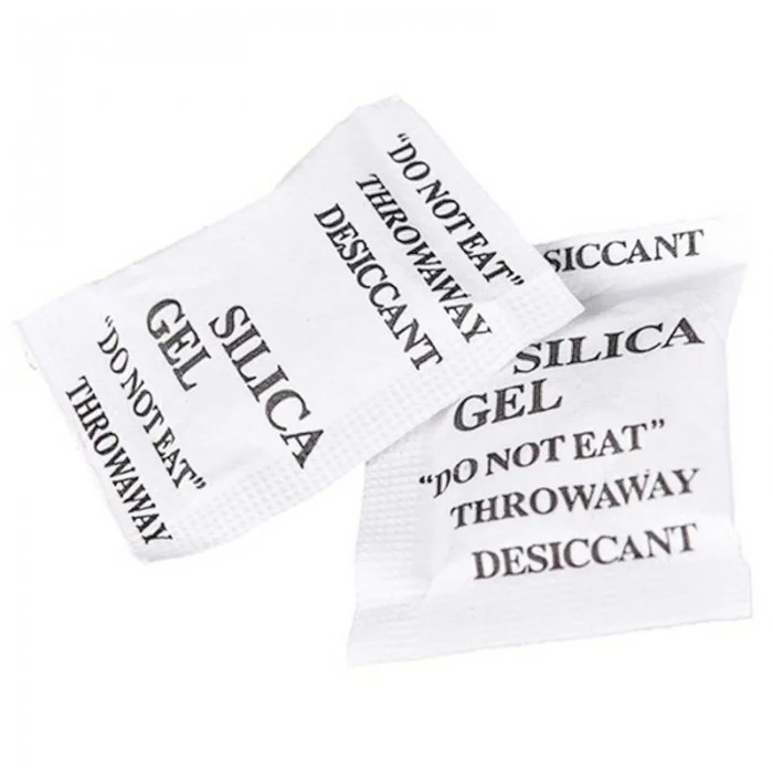 Silica Gel Desicant Dimensiune Sac 90 x 90 mm, Unitati Desicare 1/3, Greutate Plic 10g kg, Performanta Absorbtie Vapori 2 g, ...