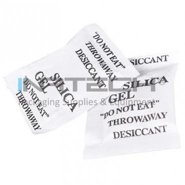 Silica Gel Desicant Dimensiune Sac 90 x 90 mm, Unitati Desicare 1/3, Greutate Plic 10g kg, Performanta Absorbtie Vapori 2 g, Buc / Pachet 1000