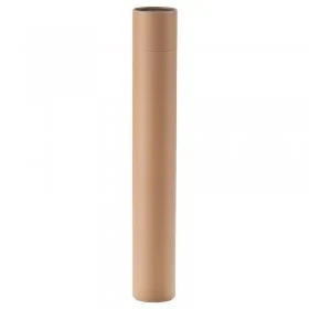 Tuburi Carton Cu Capac Pentru Ambalare Si Stocare Lungime 450 mm, Diametru Interior 66 mm, Grosime 1.5 mm, Culoare Natur-Tubu...