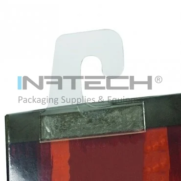 Набор самоклеящихся пластиковых крючков для полки типа "Delta", размеры 40 x 35 мм, толщина 380 мкм, поверхность для склеивания 40 x 18 мм, количество в упаковке 10000 штук.