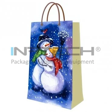 Pungi Pentru Cadouri, Personalizate, Aspect Lucios, 190 g/mp Plastifiere Lucioasa, Dimensiuni mm (L × l × h) 230 x 380 x 100, Tip Maner Snur, Gramaj 190 gr/mp