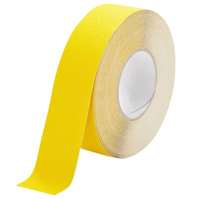 Banda Antiderapanta Reutilizabila Lungime 18.3 m, Latime 50 mm, Culoare Galben, Buc / Pachet 10-Benzi Adezive Antialunecare