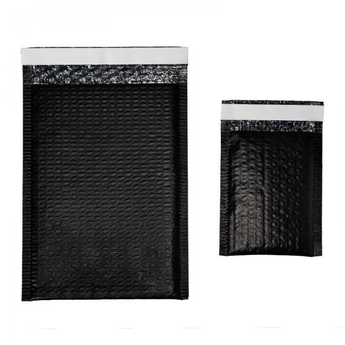 Plicuri Cu Bule Din Polietilena Poly Bubble Lungime 350 mm, Latime 290 mm, Clapeta 50 mm, Culoare Negru, Buc / Pachet 1760-Pl...