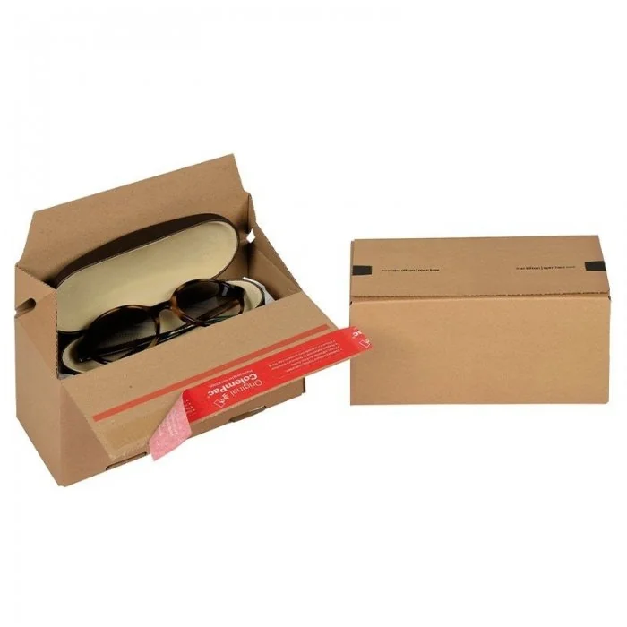 Cutii Carton Euro Cu Autosigilare ColomPac ® Lungime 195 mm, Latime 95 mm, Inaltime 90 mm, Culoare Maro, Tip Carton CO3-Cutii...