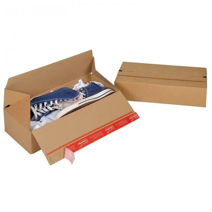 Cutii Carton Euro Cu Autosigilare ColomPac ® Lungime 195 mm, Latime 145 mm, Inaltime 140 mm, Culoare Maro, Tip Carton CO3-Cut...