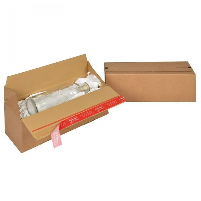 Cutii Carton Euro Cu Autosigilare ColomPac ® Lungime 394 mm, Latime 294 mm, Inaltime 287 mm, Culoare Maro, Tip Carton CO3-Cut...