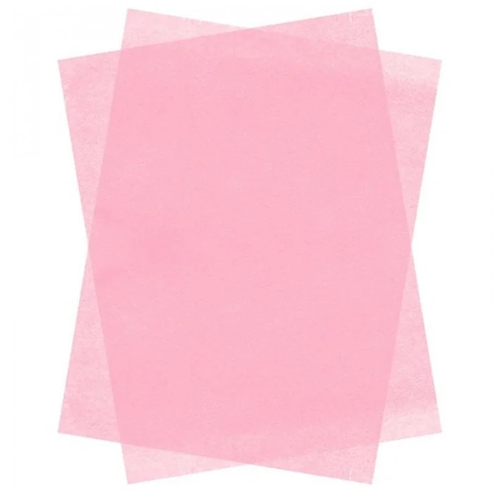 Hartie De Matase, Dimensiuni mm (l x L) 500 x 750, Gramaj 17 gr/mp, Culoare Roz Pal, Buc / Pachet 50-Hartie Pentru Ambalare