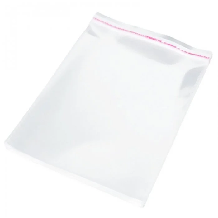 Pungi Cu Clapeta Adeziva Latime 230 mm, Inaltime 320 mm, Pliu NU mm, Grosime 40 my, Clapeta 40 mm, Culoare Transparent, Buc /...