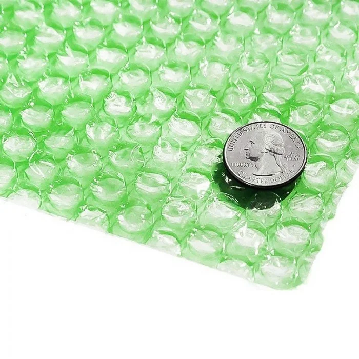 Folie Cu Bule Mici Eco Friendly Latime 400 mm, Lungime 100 m, Straturi 2, Grosime 40 my, Culoare Verde-Folie Cu Bule De Aer Mici