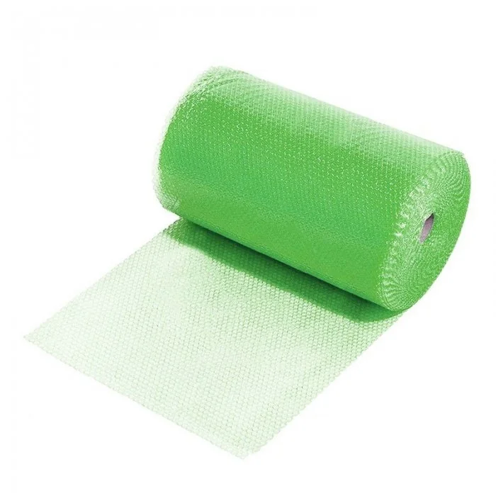 Folie Cu Bule Mici Eco Friendly Latime 300 mm, Lungime 100 m, Straturi 2, Grosime 40 my, Culoare Verde-Folie Cu Bule De Aer Mici