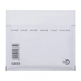 Plicuri Antisoc Din Hartie Dimensiune Interioara 180x165 mm, Dimensiune Exterioara 200 x 175 mm, Culoare Alb, Tip CD DVD, Buc...