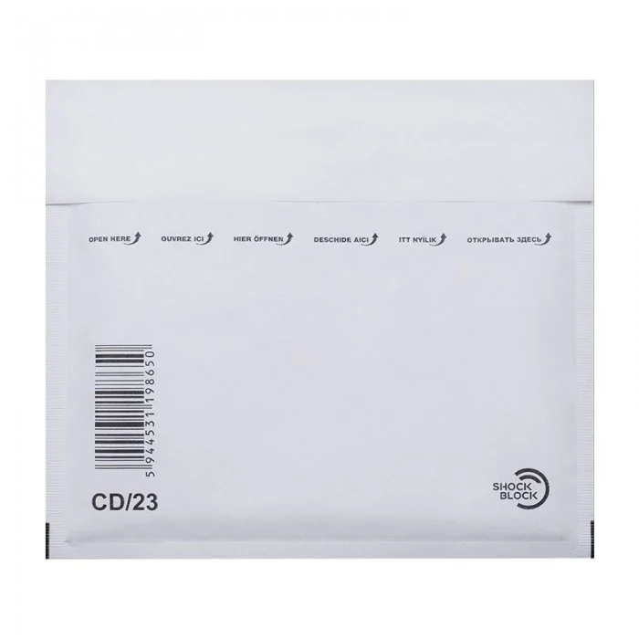 Plicuri Antisoc Din Hartie Dimensiune Interioara 180x165 mm, Dimensiune Exterioara 200 x 175 mm, Culoare Alb, Tip CD DVD, Buc...