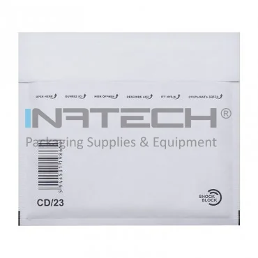 Антиударные бумажные конверты Внутренний размер 180x165 мм, Внешний размер 200x175 мм, Цвет белый, Тип CD DVD, Штук / Пакет 200