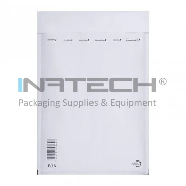 Антиударные бумажные конверты Внутренний размер 220x340 мм, Внешний размер 240x350 мм, Цвет белый, Тип F16, 100 шт./упак.