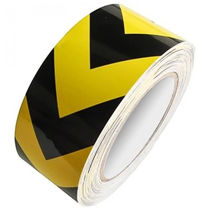 Banda Delimitare Reflectorizanta Lungime 10 m, Latime 25 mm, Culoare Rosu, Buc / Pachet 10-Benzi Adezive Pentru Marcare