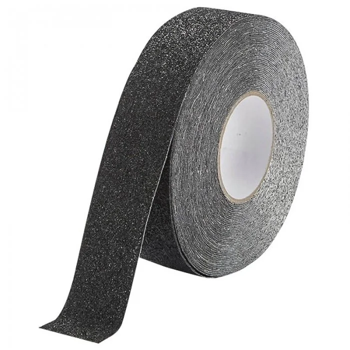 Banda Antiderapanta Pentru Forme Neregulate Lungime 18.3 m, Latime 100 mm, Culoare Negru / Galben, Buc / Pachet 10-Benzi Adez...