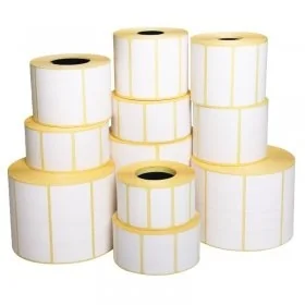 Etichete Autoadezive EcoThermal Diametru Interior 40 mm, Dimensiuni 72 x 51 mm, Culoare Alb, Nr. Etichete 1000-Role Termice