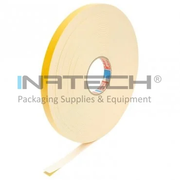 Banda Buretoasa Dublu Adeziva Lungime 50 m, Latime 19 mm, Material TESA 4957 Spuma PE, Culoare Alb