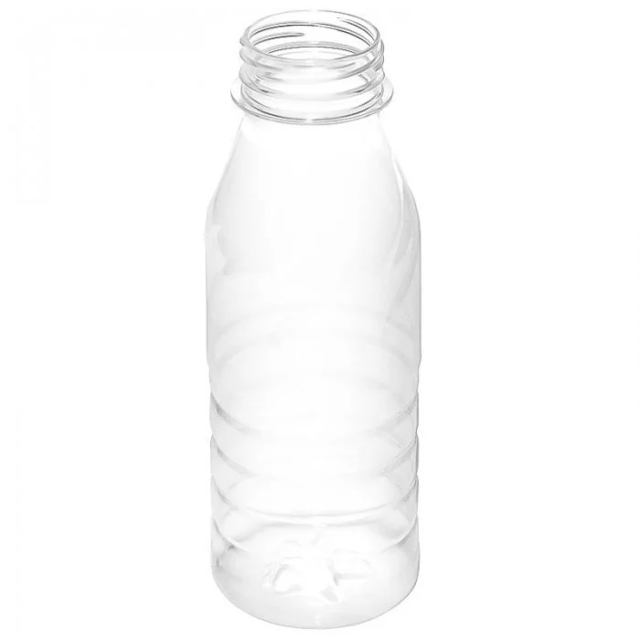 Recipiente Din Plastic Forma Rotunda, Tip Capac Simplu, Diametru Filet 38 mm, Maner NU, Volum 330 ml, Culoare Transparent, Bu...