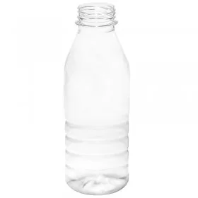 Recipiente Din Plastic Forma Rotunda, Tip Capac Simplu, Diametru Filet 38 mm, Maner NU, Volum 500 ml, Culoare Transparent, Bu...