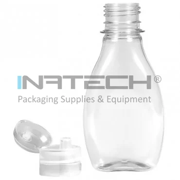 Пластиковый контейнер сигарной формы, тип крышки - флип-топ, диаметр резьбы 28 мм, без ручки, объем 100 мл, цвет прозрачный, 10 штук в упаковке.