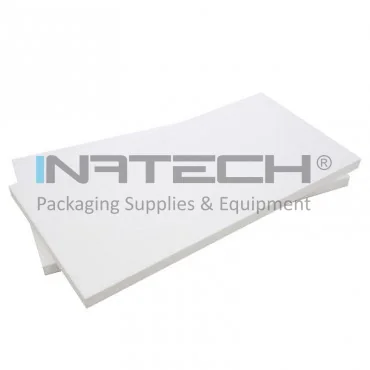 Полиэтиленовая плита, расширенная длина 1 м, ширина 0.6 м, толщина 40 мм, цвет белый