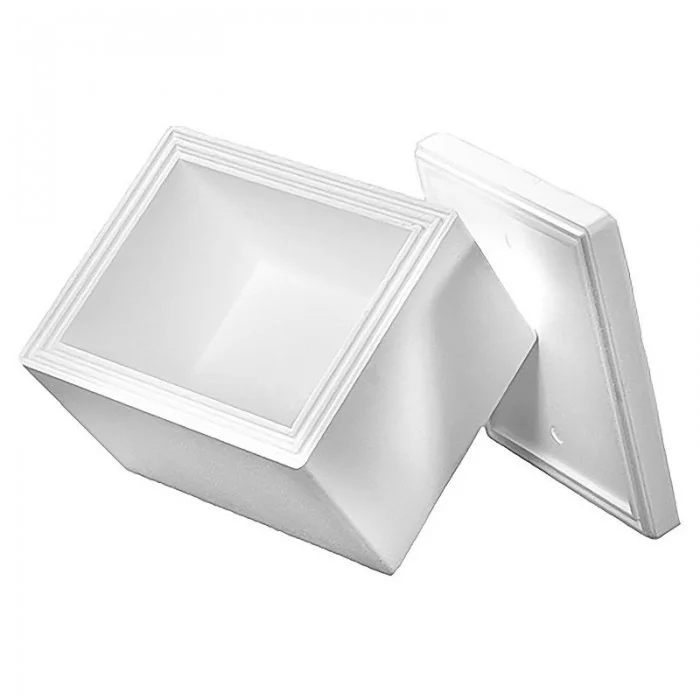 Cutii Termoizolante EPS Pentru Transport Dimensiune Interioara 345 x 260 x 220 mm, Grosime Perete 40 mm, Volum Litri 19.7, Ma...