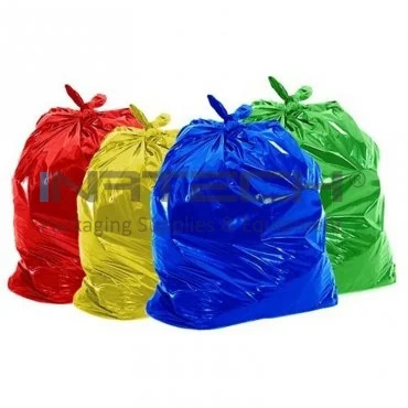 Мешки для мусора из полиэтилена, тип- мешок сумка, 40 литров, толщина 20 мкм, размеры 500x700 мм, розовый цвет, 20 мешков/рулон