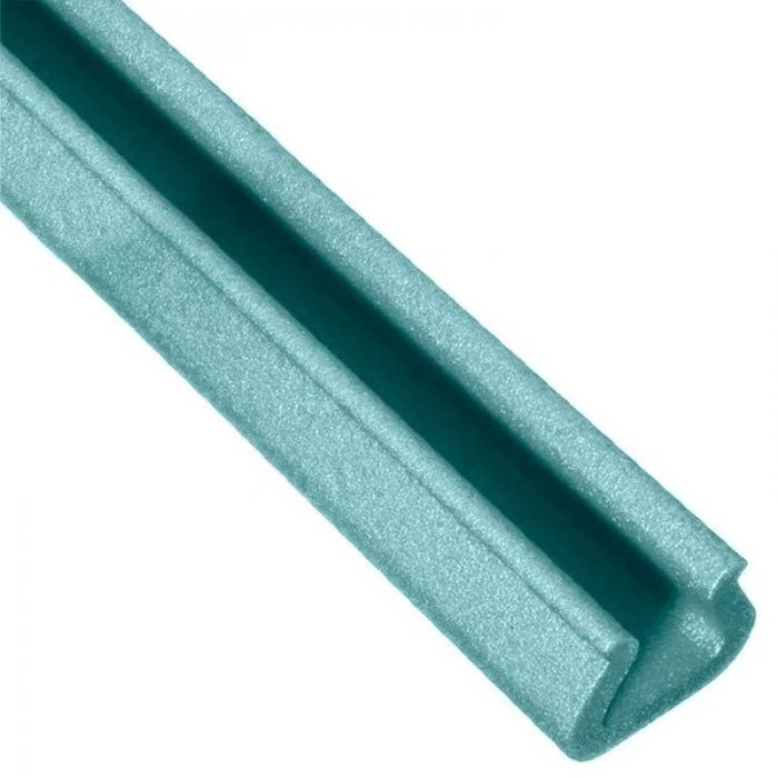 Profil Din Spuma PEE, U Tulip Lungime 2000 mm, Dimensiuni A-B-C-D 80 x 10 x 40 x 75 mm, Culoare Albastru, Metri / Pachet 100-...