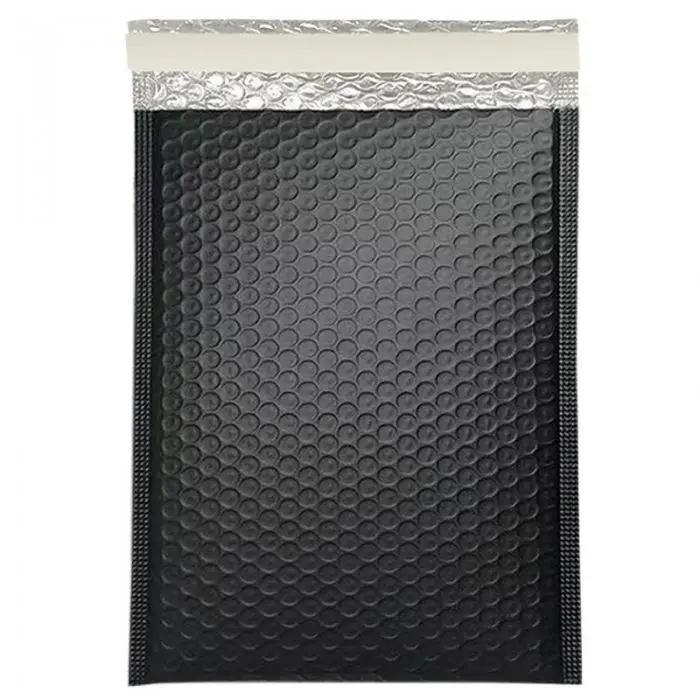 Plicuri Cu Bule Din Polietilena Poly Bubble Termoizolante, Dimensiuni 240 x 350 mm, Clapeta 50 mm, Culoare Negru-Plicuri Cu P...