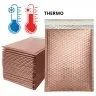Plicuri Cu Bule Din Polietilena Poly Bubble Termoizolante Dimensiuni 240 x 350 mm, Clapeta 50 mm, Culoare Rose Gold-Plicuri C...