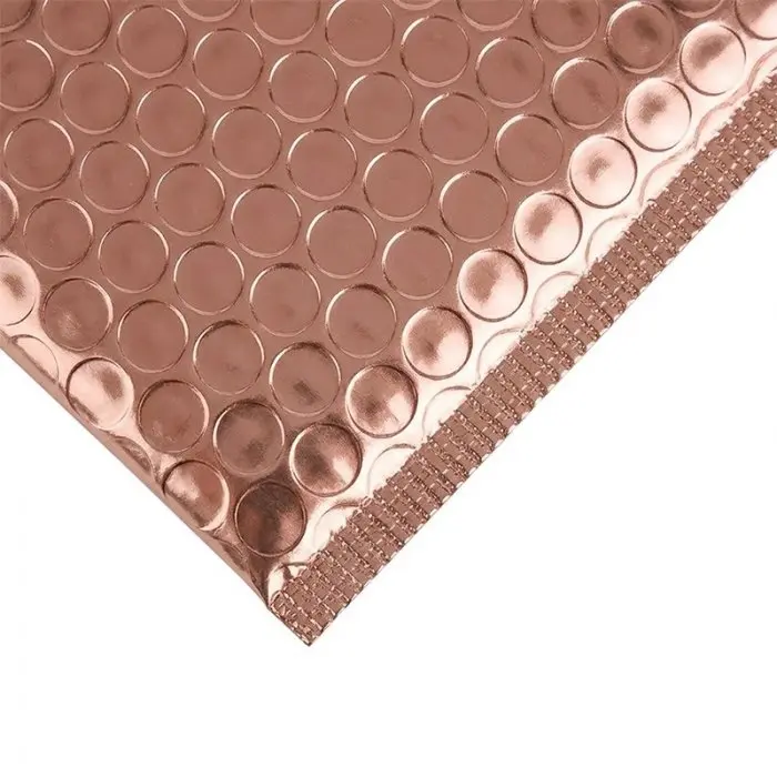 Plic Cu Bule Termoizolant Din Polietilena Poly Bubble, Dimensiuni 170 x 225 mm, Clapeta 50 mm, Culoare Rose Gold-Plicuri Cu P...