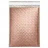 Plic Cu Bule Termoizolant Din Polietilena Poly Bubble, Dimensiuni 240 x 350 mm, Clapeta 50 mm, Culoare Rose Gold-Plicuri Cu P...
