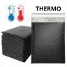 Plic Cu Bule Termoizolant Din Polietilena Poly Bubble, Dimensiuni 170 x 225 mm, Clapeta 50 mm, Culoare Negru-Plicuri Cu Prote...