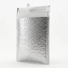 Plic Curierat Termoizolant Cu Clapeta Adeziva Dimensiuni 170 x 225 mm, Material PET/PEE, Clapeta 50 mm, Culoare Argintiu-Plic...