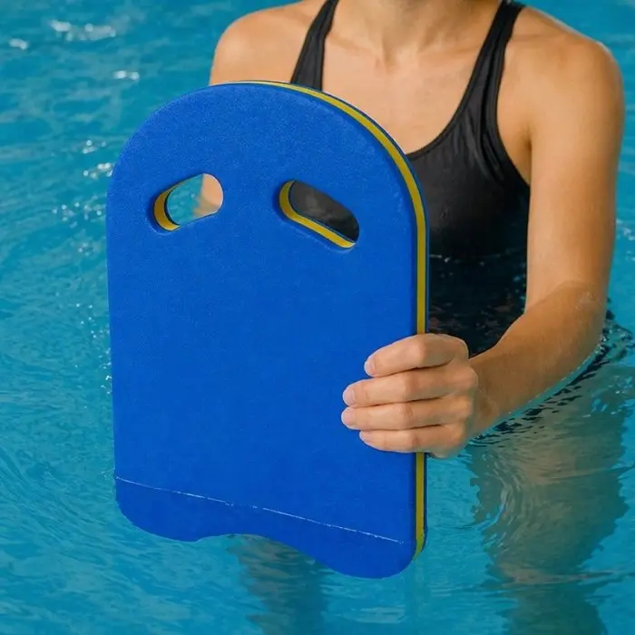 Pluta Inot Din Spuma Lungime 430 mm, Latime 280 mm, Grosime 35 mm, Culoare Galben / Albastru