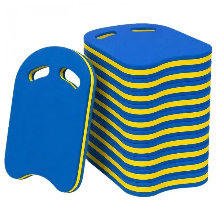 Pluta Inot Din Spuma Lungime 430 mm, Latime 280 mm, Grosime 35 mm, Culoare Galben / Albastru