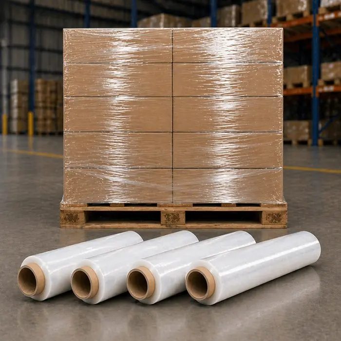 Folie Stretch Uz Manual Latime 250 mm, Grosime 23 my, Greutate 1.5 kg, Culoare Transparent, Greutate Tub 0.15 kg, Buc / Pachet 12