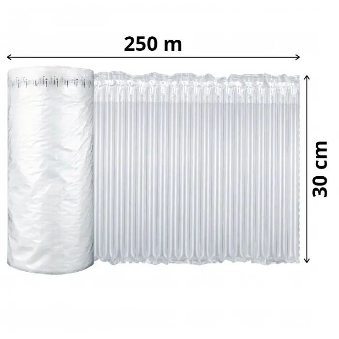 Rola Folie Cu Coloane De Aer Lungime 250 m, Latime 30 cm, Perforata la 39 cm (12 coloane), Grosime 50 my-Masini Si Consumabil...