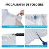 Rola Folie Cu Coloane De Aer Lungime 250 m, Latime 40 cm, Perforata la 39 cm (12 coloane), Grosime 50 my-Masini Si Consumabil...