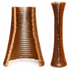 Protectie Pentru Sticle Din Hartie Honeycomb, 1x35 cm, Gramaj 50 g, Culoare Natur-Hartie Pentru Ambalare