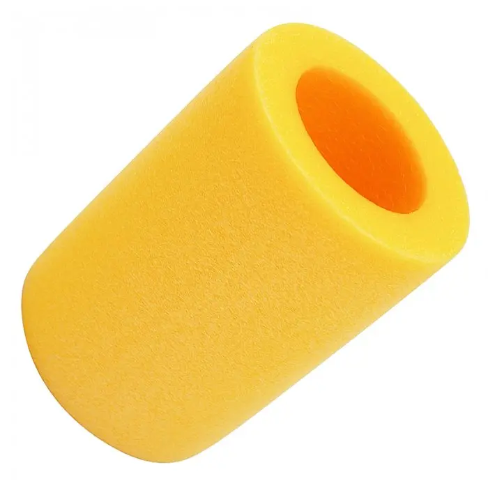 Conector Spuma 2 Gauri Lungime 140 mm, Diametru 62 mm, Grosime 19 mm, Conector 2 Orificii, Culoare Galben