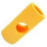 Conector Spuma 4 Gauri Lungime 250 mm, Diametru 60 mm, Grosime 15 mm, Conector 4 Orificii, Culoare Galben
