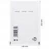 Plicuri Antisoc Din Hartie Dimensiune Interioara 120x215 mm, Dimensiune Exterioara 140 x 225 mm, Culoare Alb, Tip B12, Buc / Pachet 200